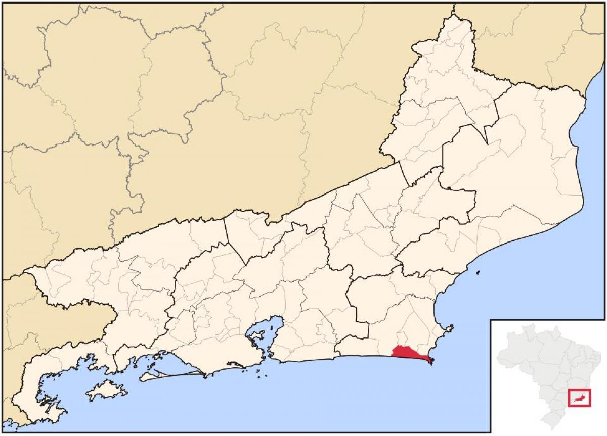Χάρτης της Arraial do Cabo