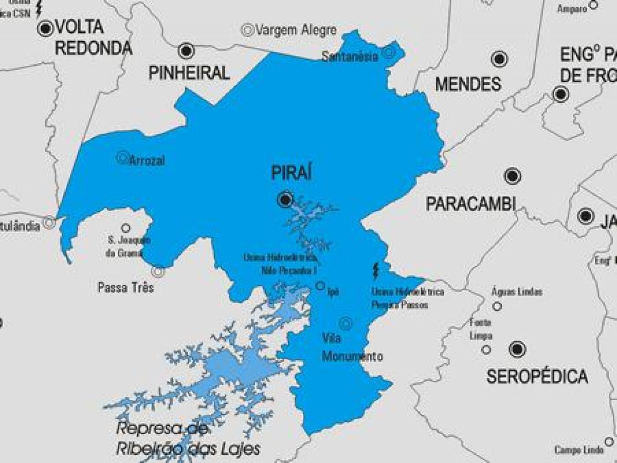 Χάρτης της Πιραι δήμο