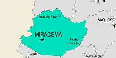 Χάρτης της Miracema δήμο