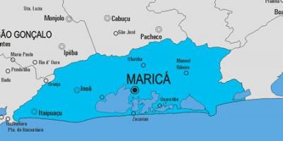Χάρτης της Μαρικα δήμο