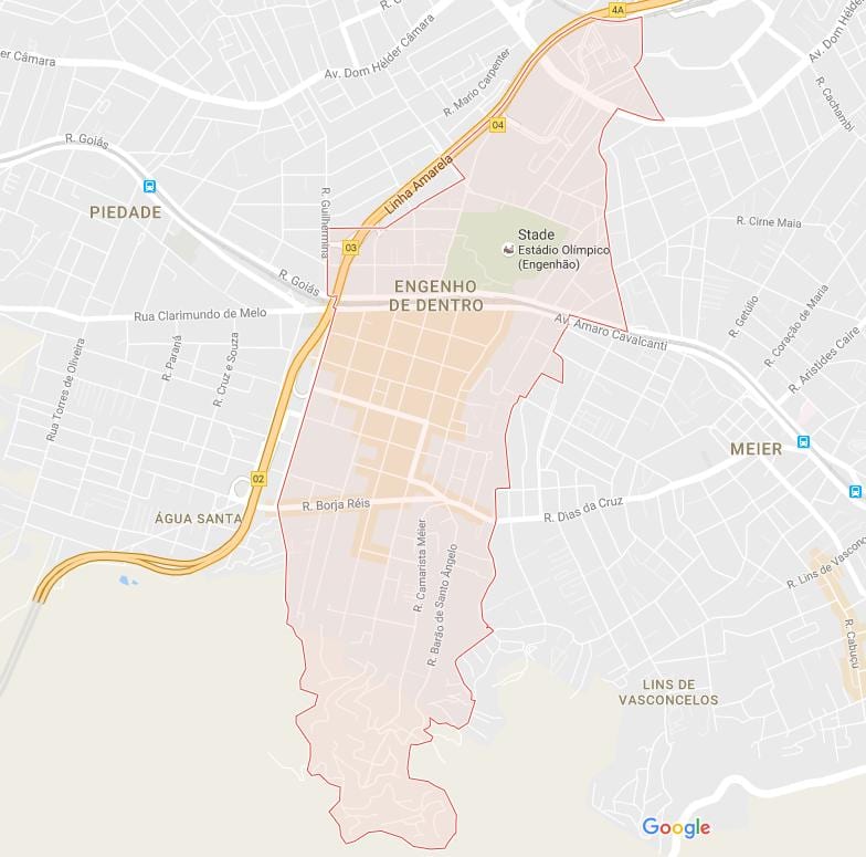 Χάρτης της Ενγενχο δε Δεντρο