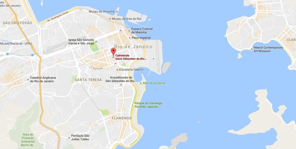 Χάρτης της Μητροπολιτικός Καθεδρικός ναός του Αγίου σεβαστιανού