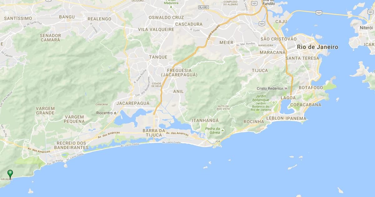 Χάρτης της παραλίας Γρυμαρι
