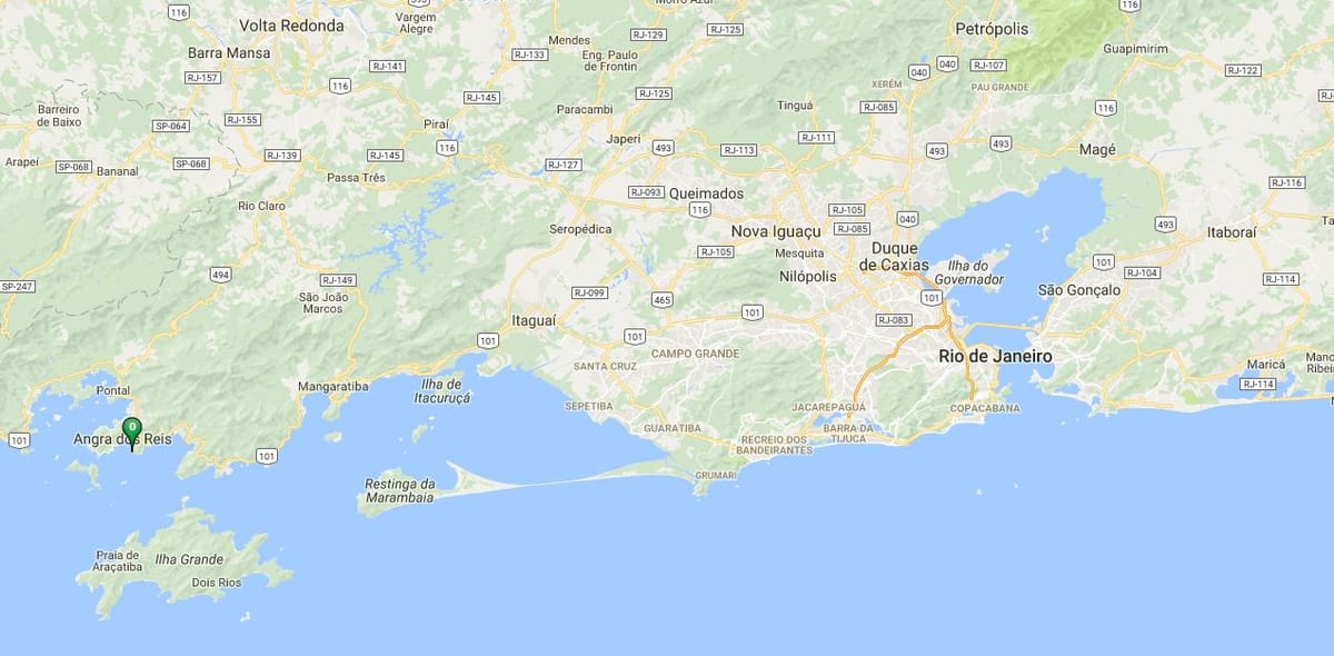 Χάρτης της παραλίας Δεντρο
