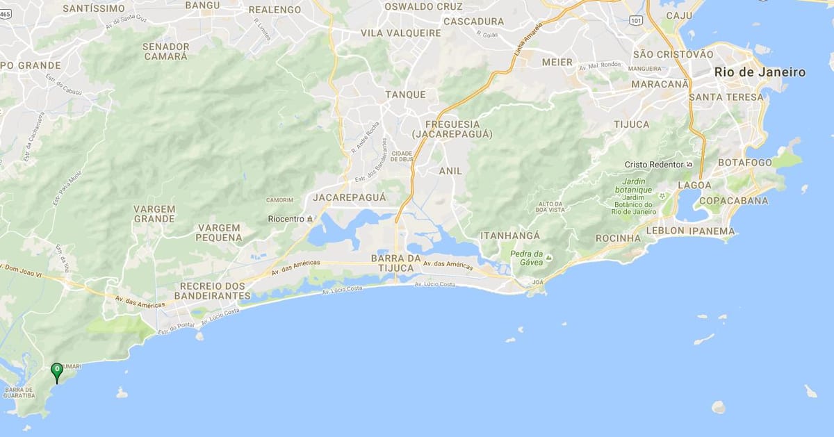 Χάρτης της παραλίας Κόλαση