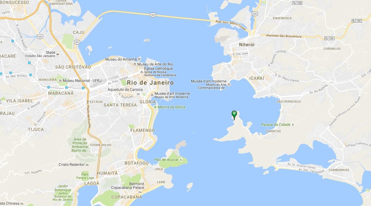 Χάρτης της παραλίας Adão