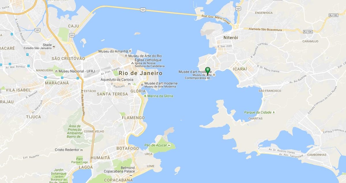Χάρτης της παραλία Boa Viagem