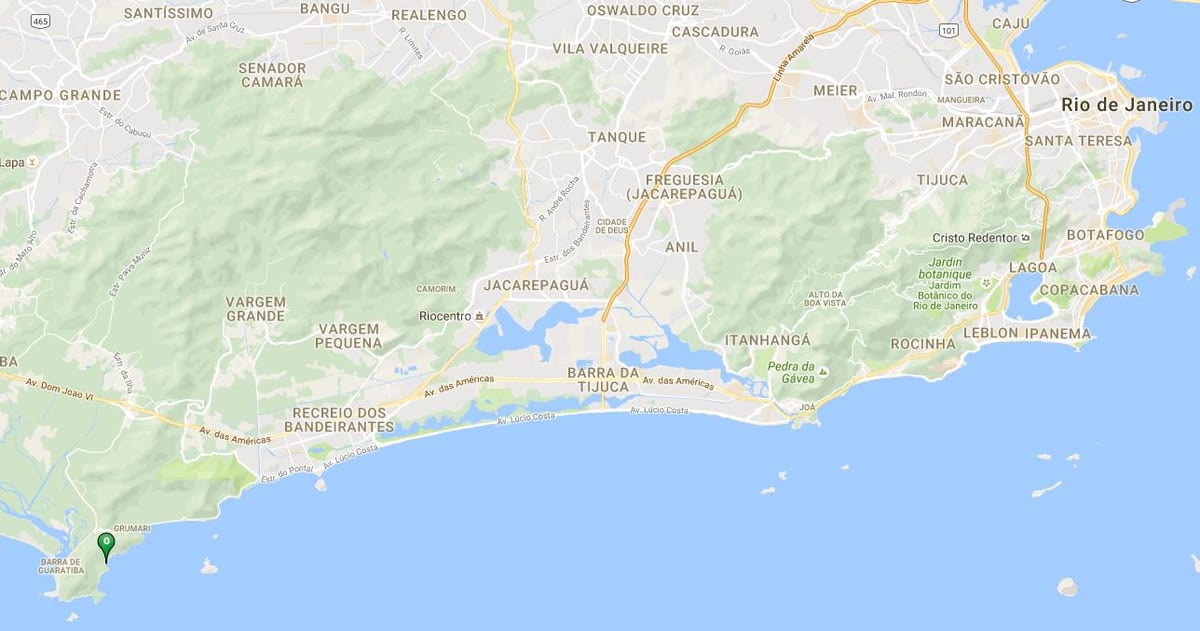 Χάρτης της παραλίας Funda