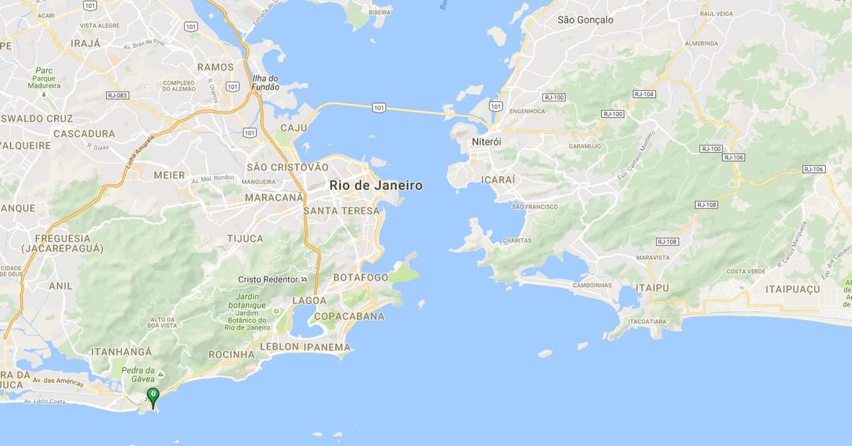 Χάρτης της παραλίας Joatinga