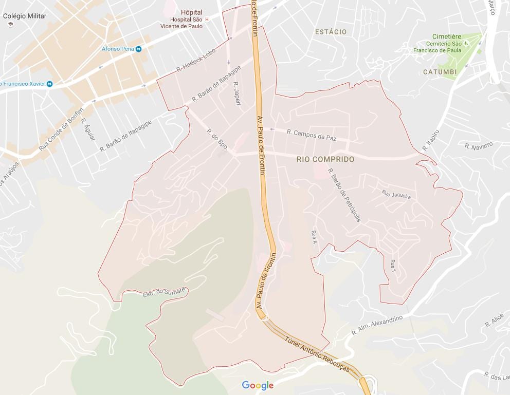 Χάρτης της Rio Comprido