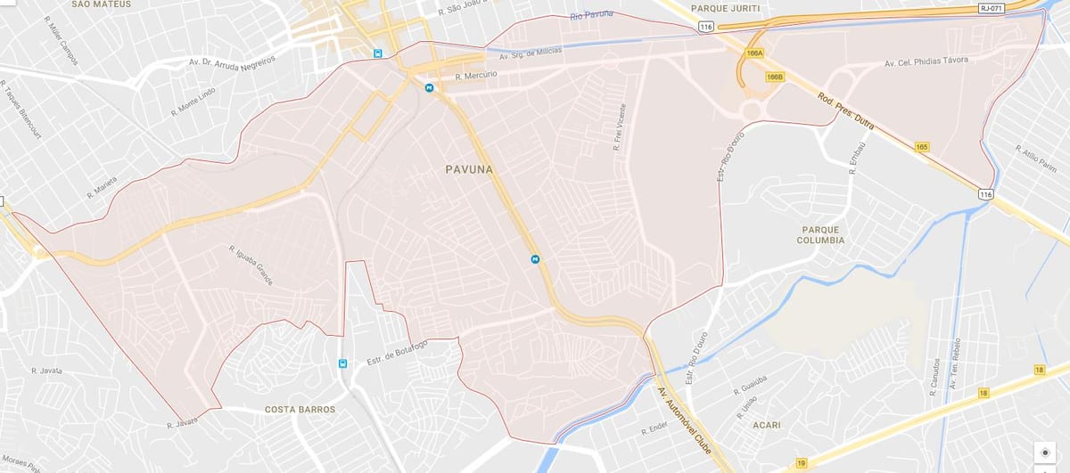 Χάρτης της σε pavuna