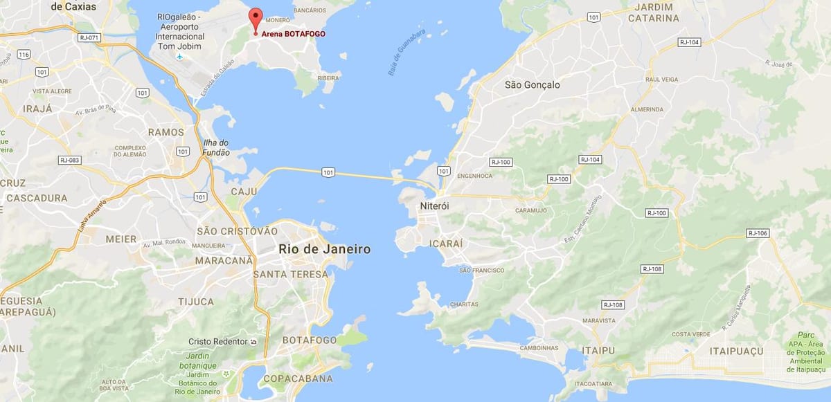 Χάρτης της στάδιο Luso-Brasileiro