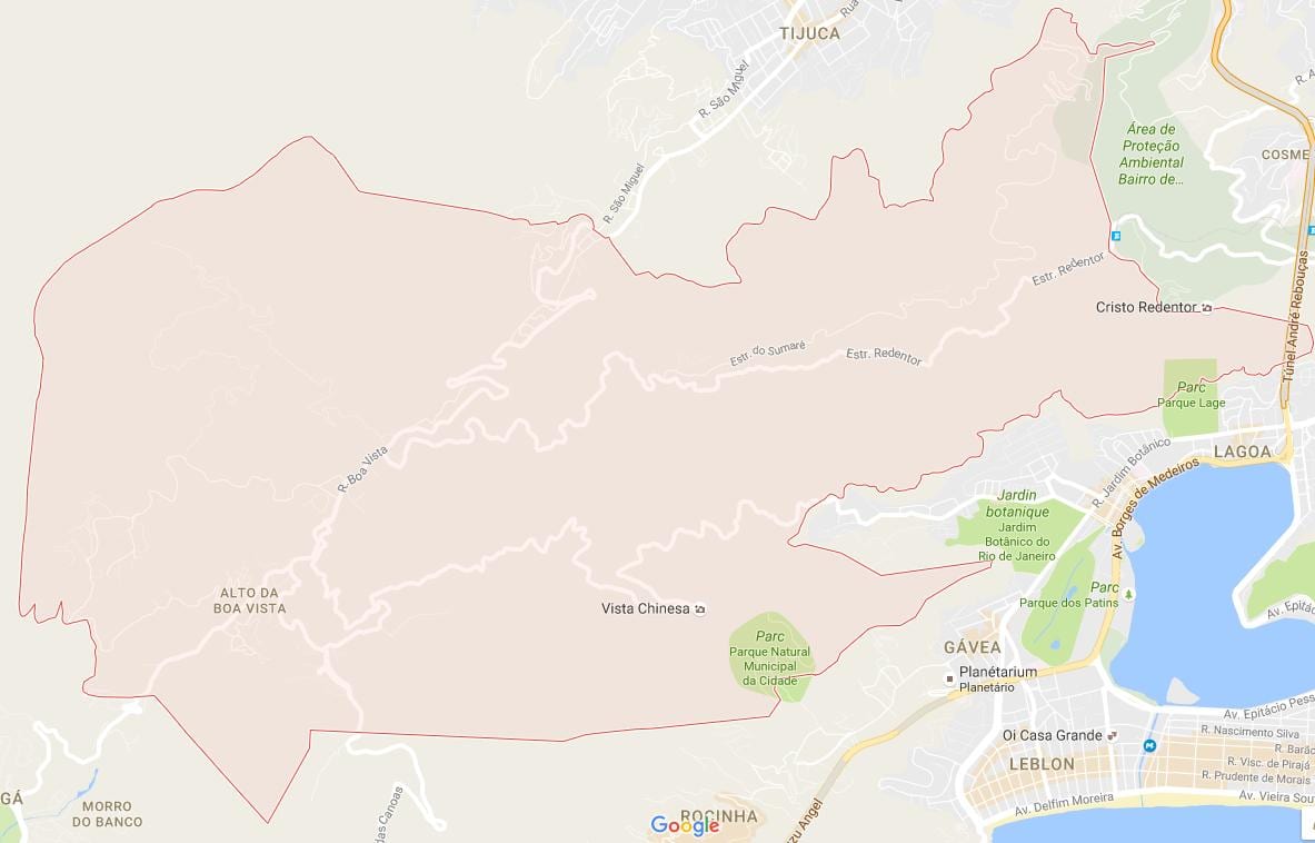 Χάρτης της Alto da Boa Vista