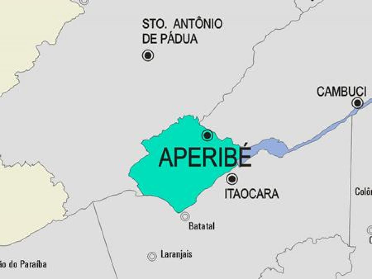 Χάρτης της Aperibé δήμο