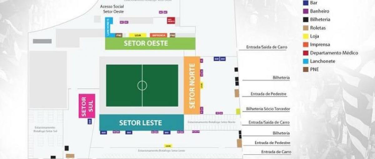 Χάρτης της Arena Botafogo