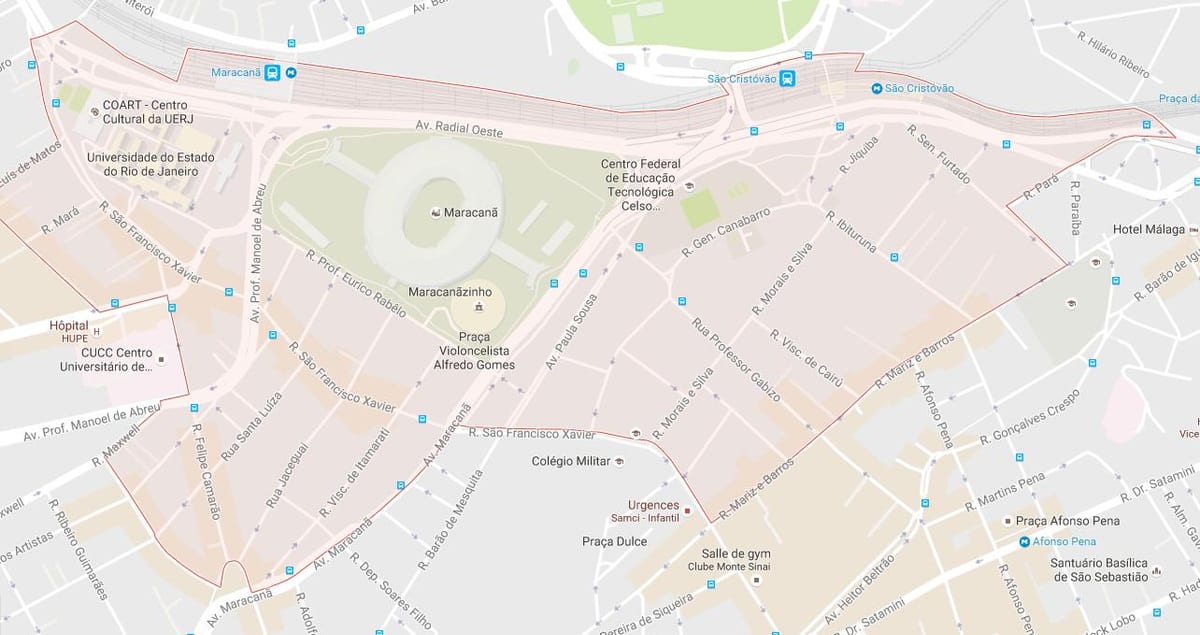 Χάρτης της bairro Maracanã