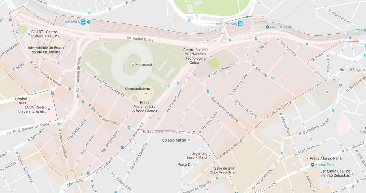 Χάρτης της bairro Maracanã