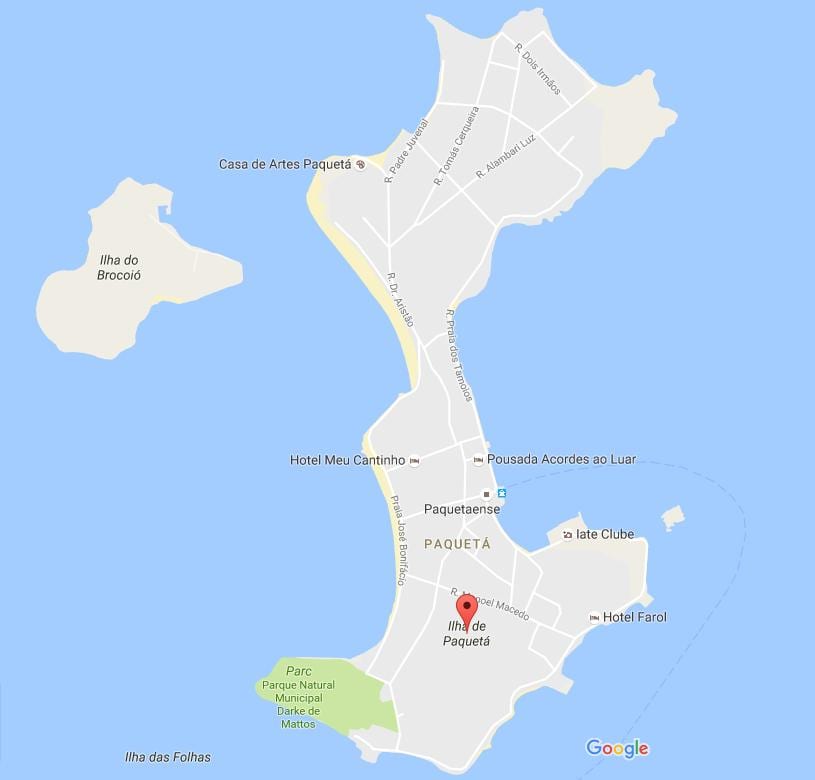 Χάρτης της bairro Paquetá