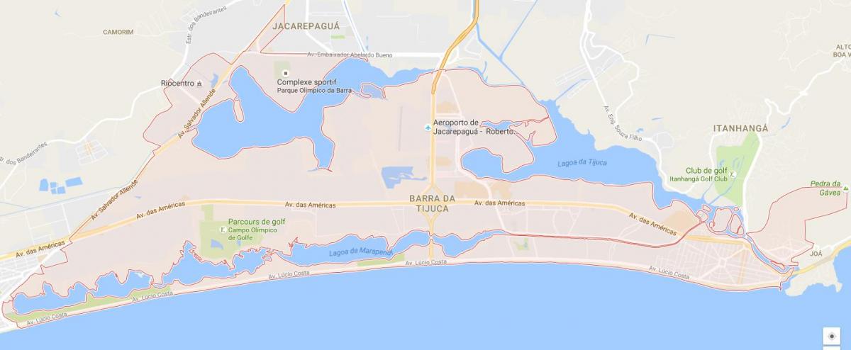 Χάρτης της Barra da Tijuca