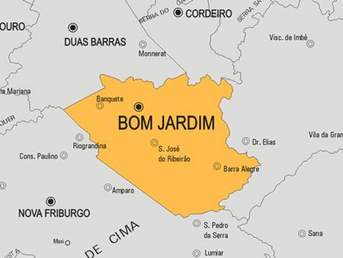 Χάρτης της Βομ Γαρδιμ δήμο
