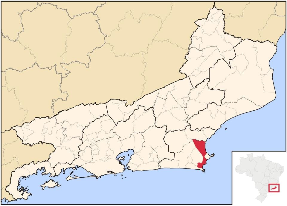 Χάρτης της Cabo Frio
