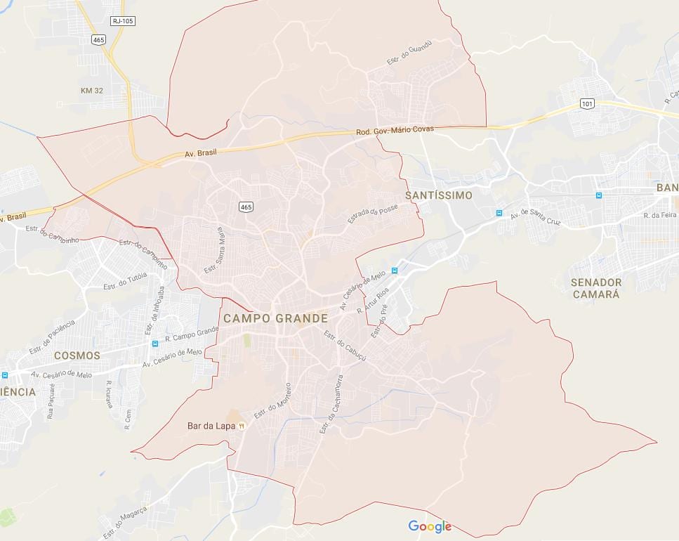 Χάρτης της Campo Grande
