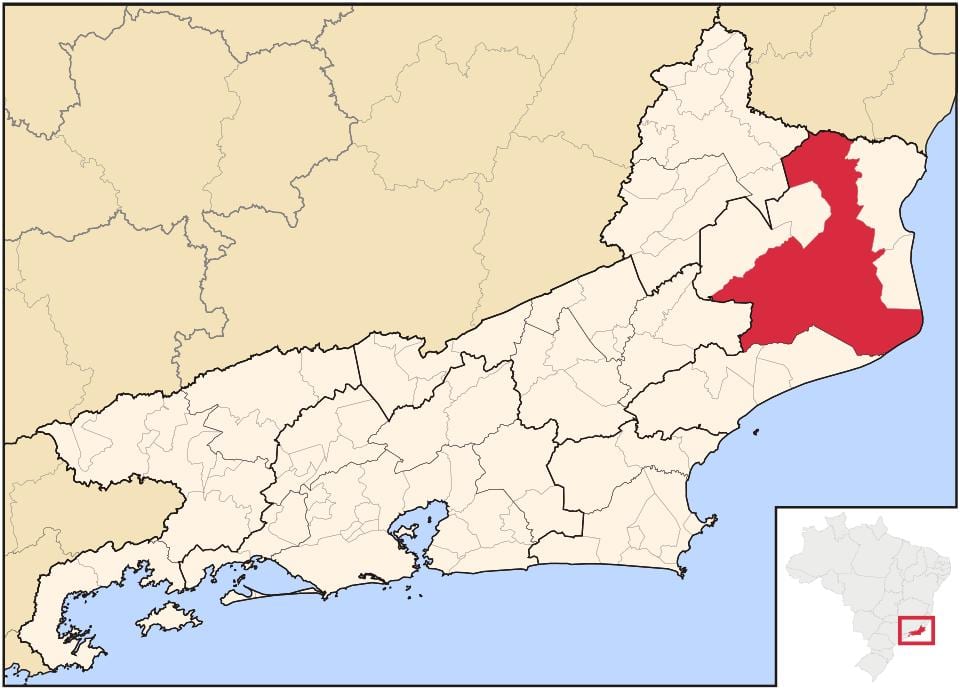 Χάρτης της Campos dos Goytacazes