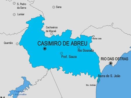 Χάρτης της Carmo δήμο