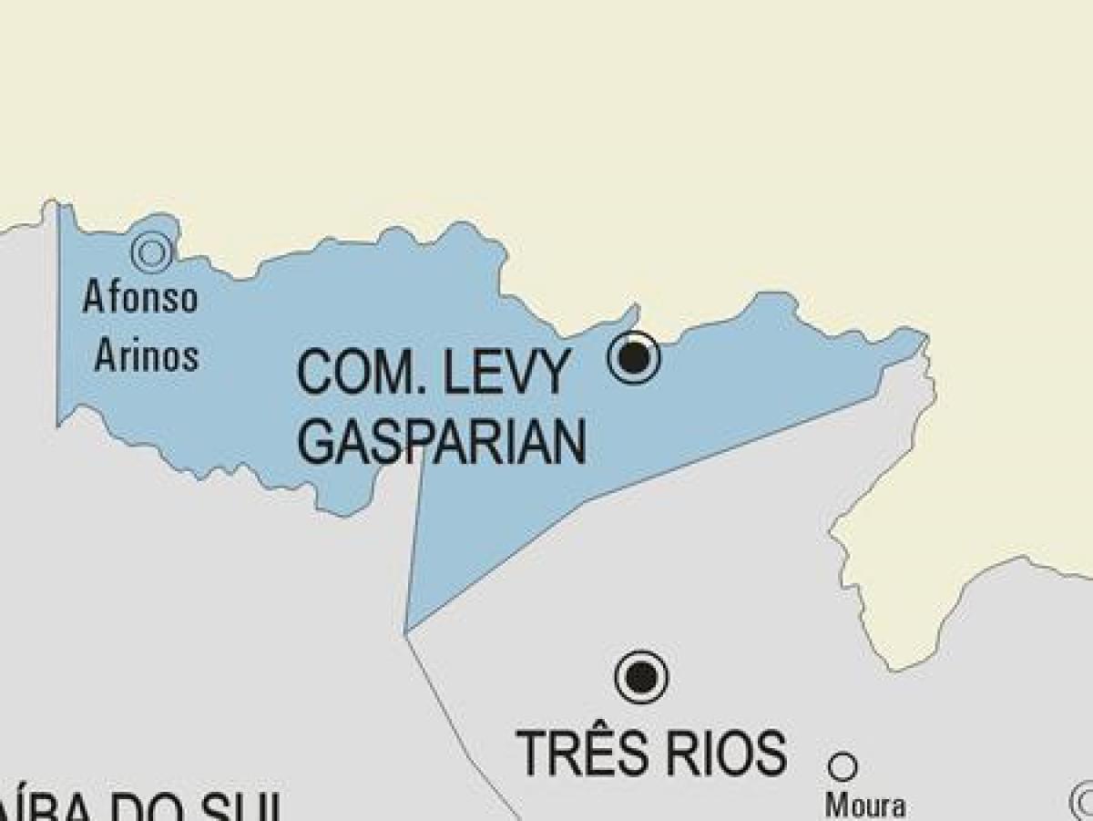 Χάρτης της Casimiro de Abreu δήμο