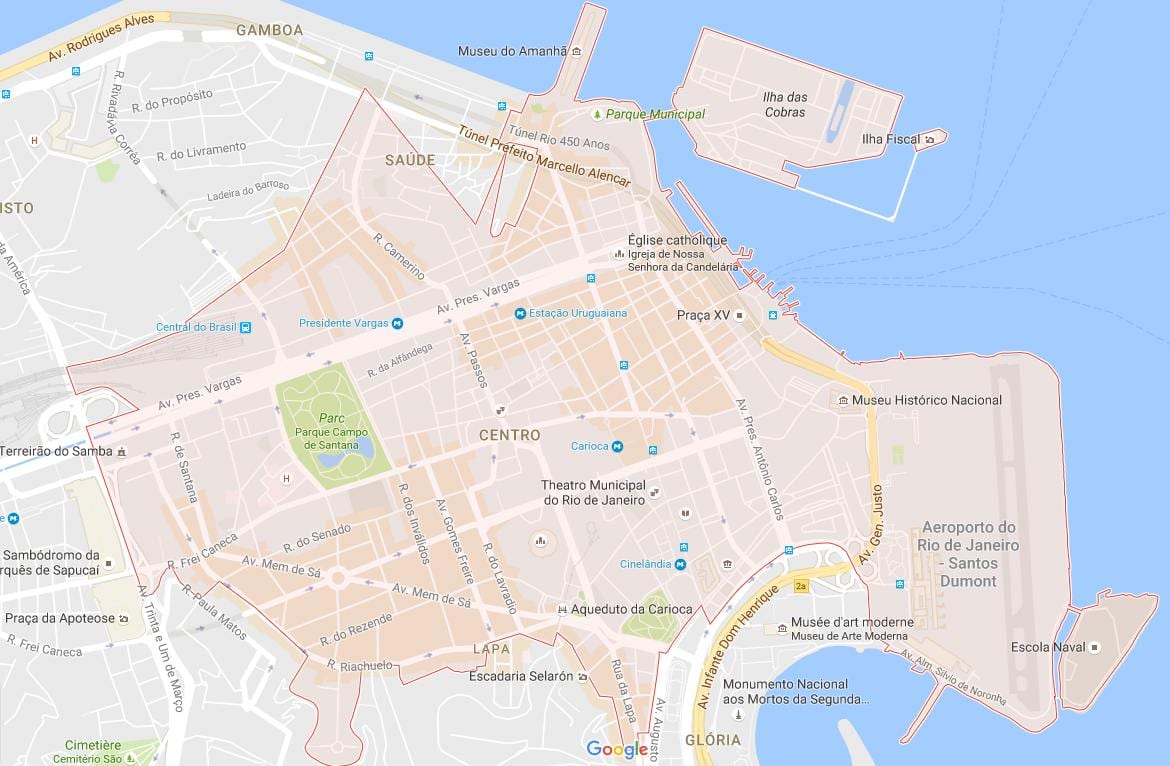 Χάρτης της Centro