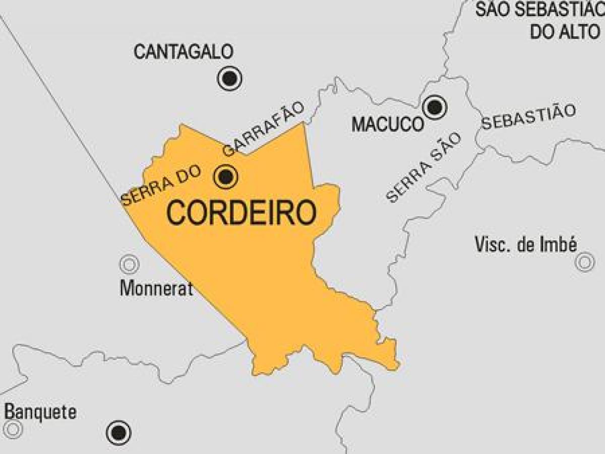 Χάρτης της Cordeiro δήμο