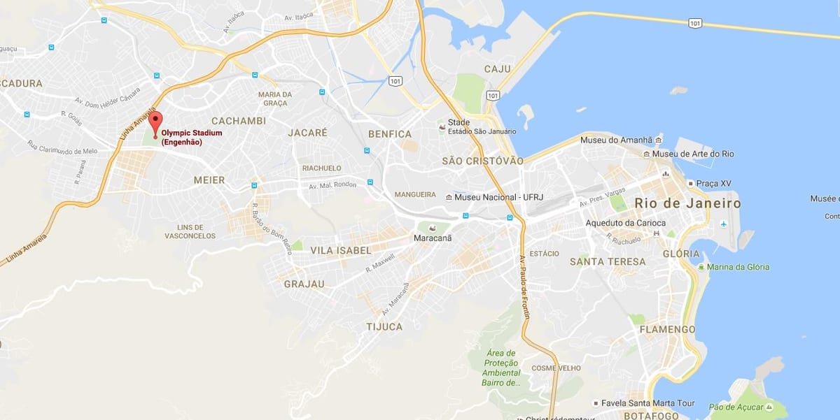 Χάρτης της Engenhão