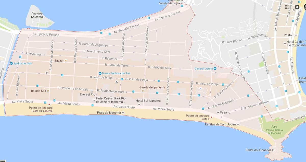 Χάρτης της Ipanema
