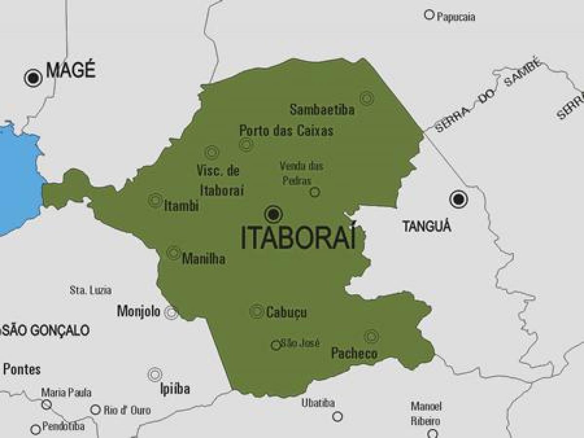 Χάρτης της Itaboraí δήμο