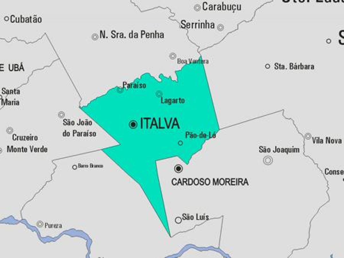 Χάρτης της Italva δήμο