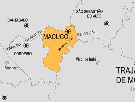 Χάρτης της Macuco δήμο