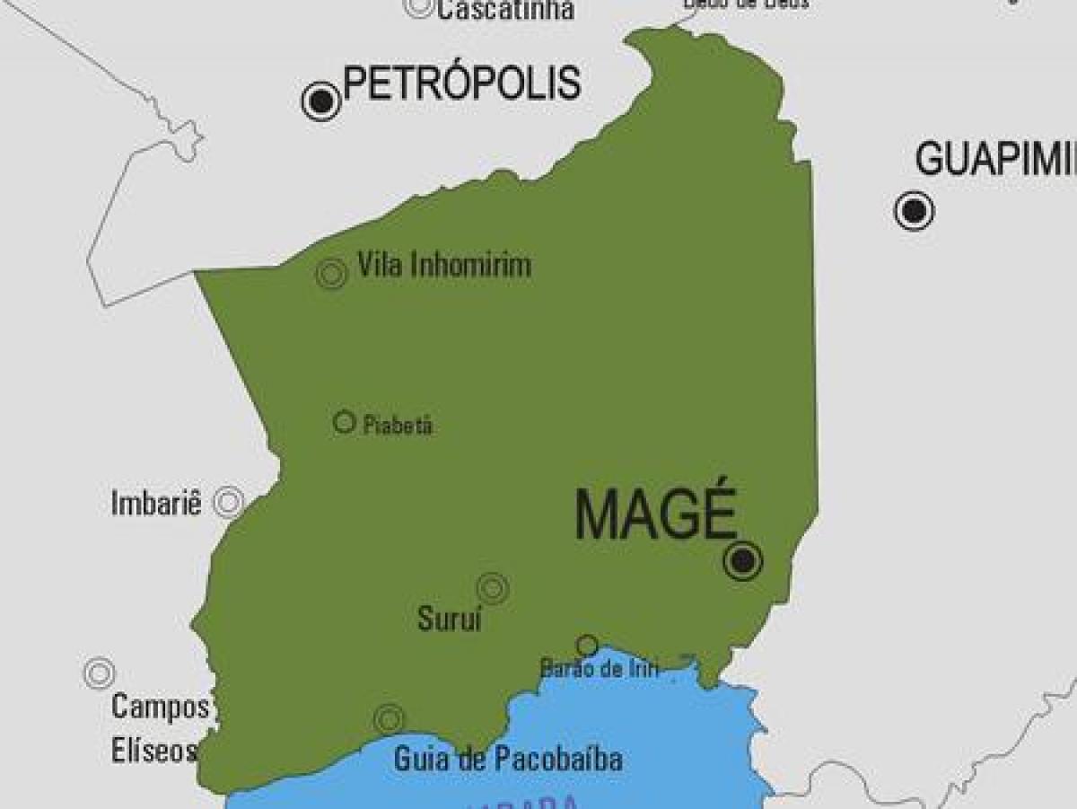 Χάρτης της Magé δήμο