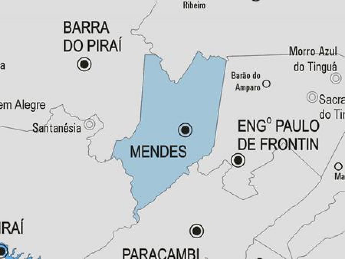 Χάρτης της Mendes δήμο
