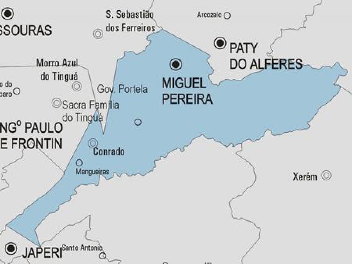 Χάρτης του Miguel Pereira δήμο
