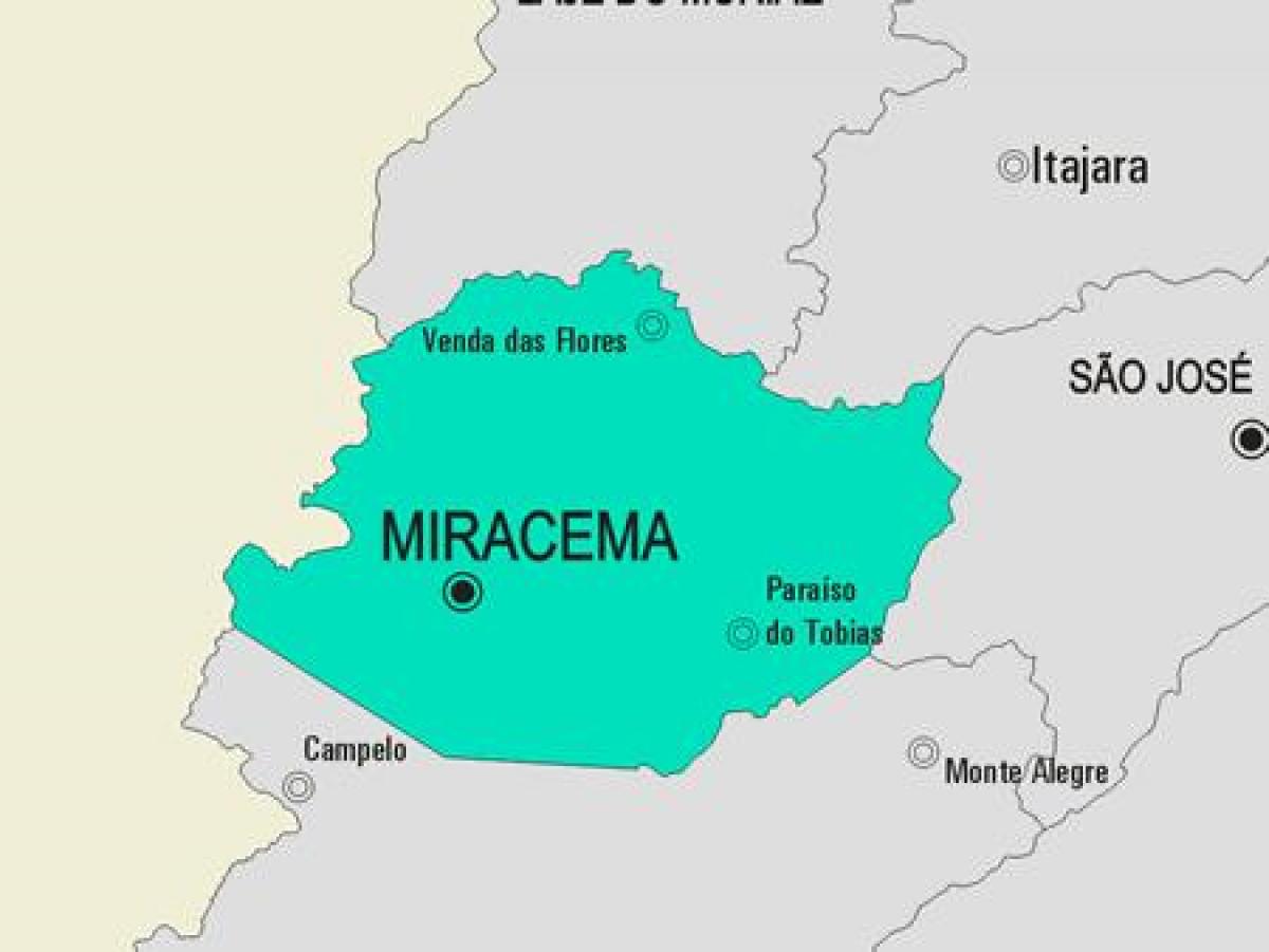 Χάρτης της Miracema δήμο