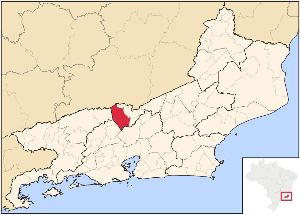 Χάρτης της Paraíba do Sul