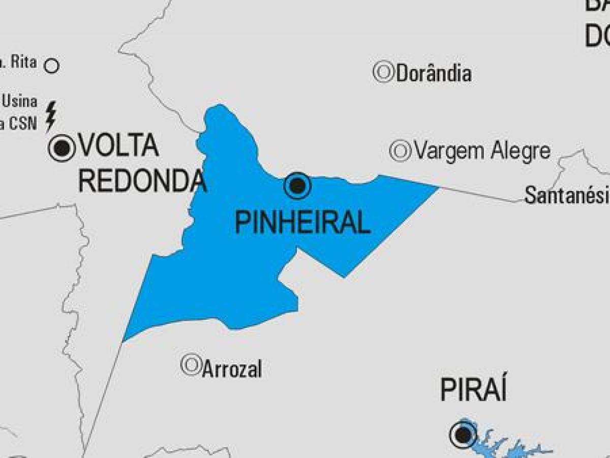 Χάρτης της Pinheiral δήμο