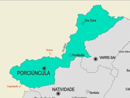 Χάρτης της Porciúncula δήμο