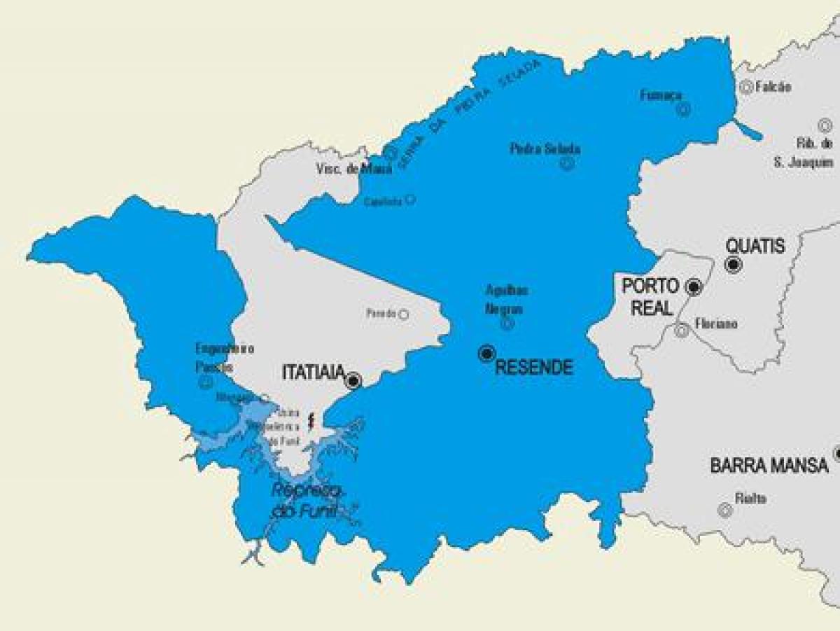 Χάρτης της Resende δήμο