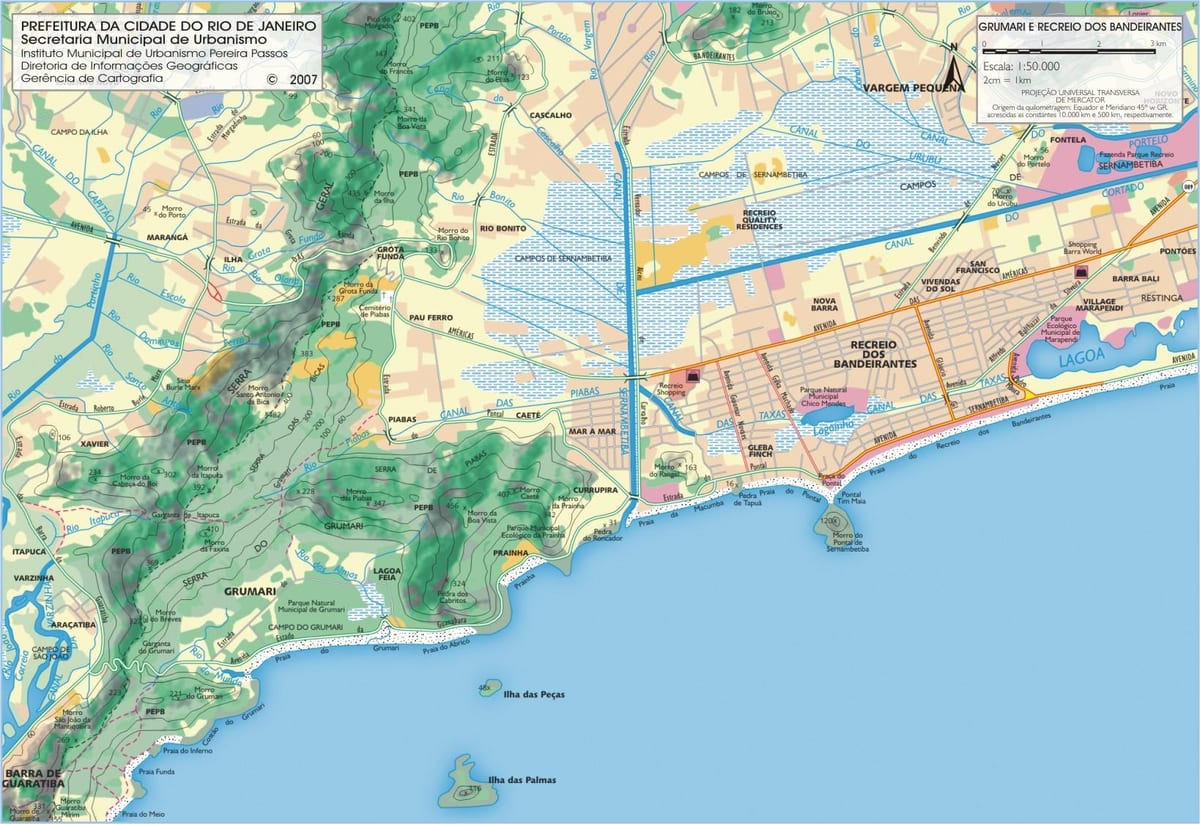 Χάρτης της Reserva παραλία