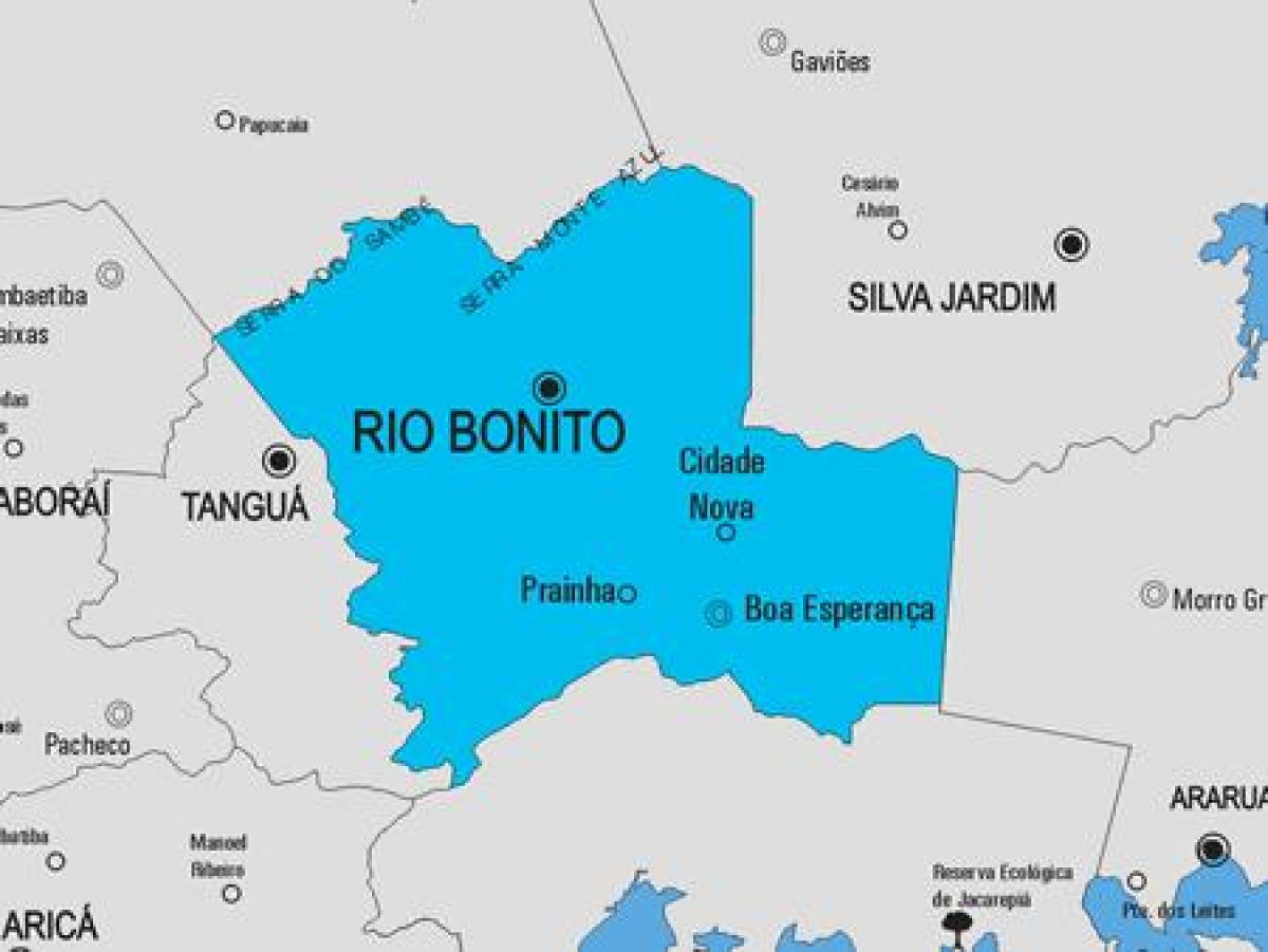 Χάρτης της Rio das Flores δήμο
