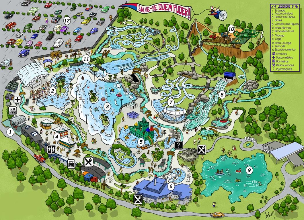 Χάρτης της Rio Water Planet