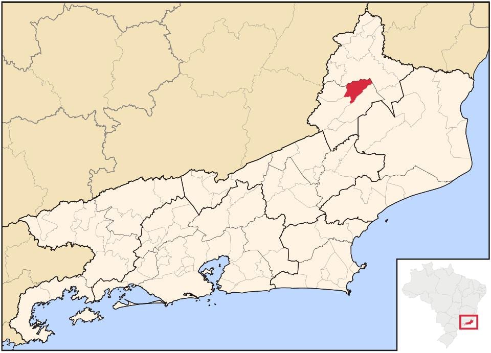Χάρτης του São José de Ubá