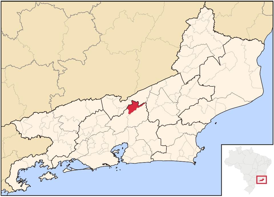 Χάρτης του São José do Vale do Rio Preto