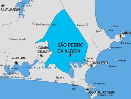 Χάρτης του São Pedro da Aldeia δήμο